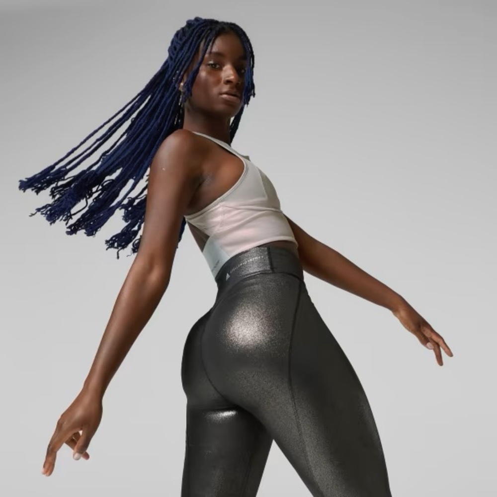 Stella McCartney Metallic Black Leggings